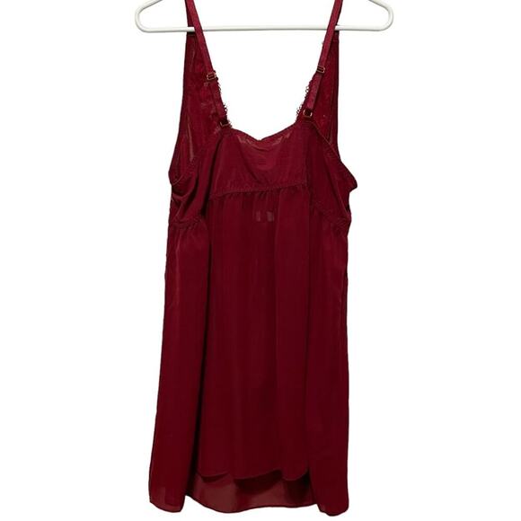 NWT Cacique Red Lace Nightie w/thong - Picture 2 of 10